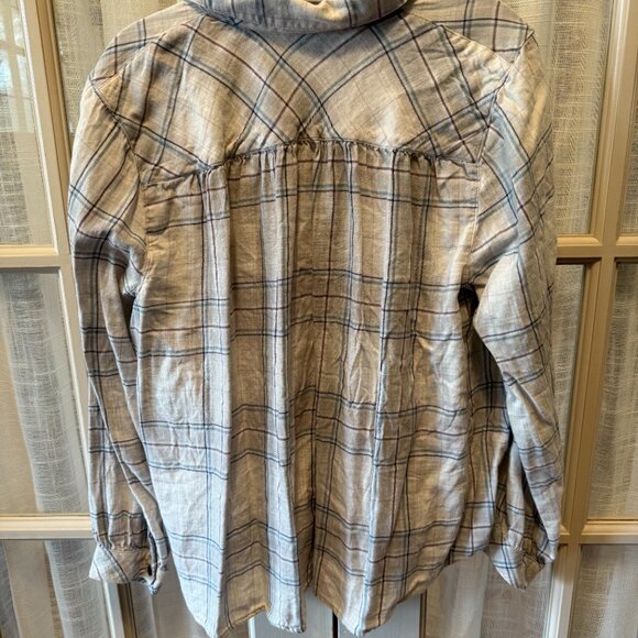 J. Jill Soft Plaid Button Down Blouse - Picture 5 of 5